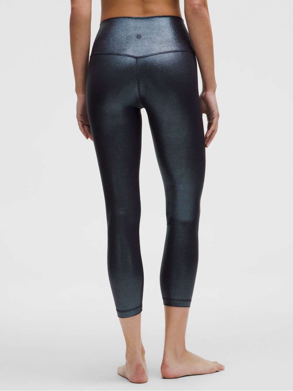 Lululemon Align High-Rise Ribbed Pant 25” Shine EUC Size 10